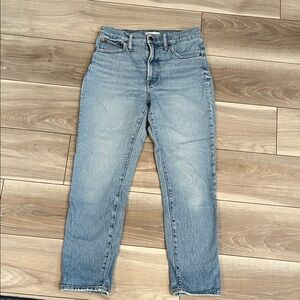Madewell Perfect Vintage Jean Straight Light Blue Jeans
